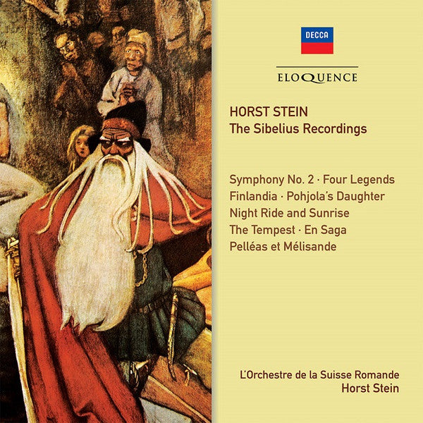 Sibelius* – L'Orchestre De La Suisse Romande / Horst Stein : The Sibelius Recordings — Symphony No. 2 • Four Legends • Finlandia • Pohjola's Daughter •  Night Ride and Sunrise • The Tempest • En Saga • Pelléas Et Mélisande (3xCD, Comp, RM)