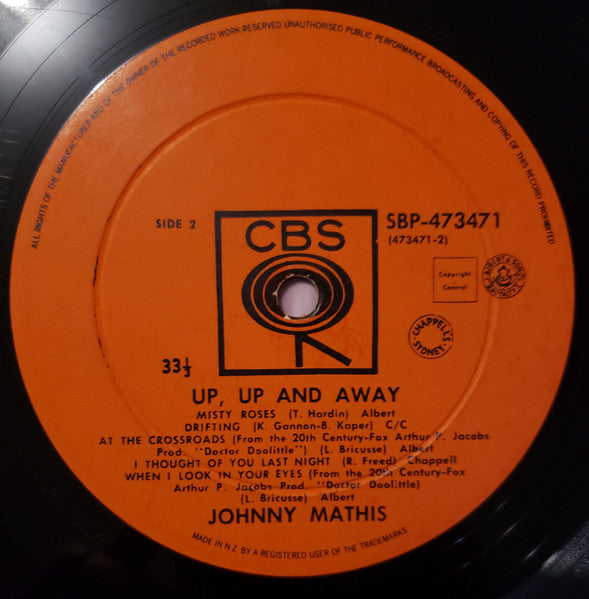 Johnny Mathis : Up, Up And Away  (LP)