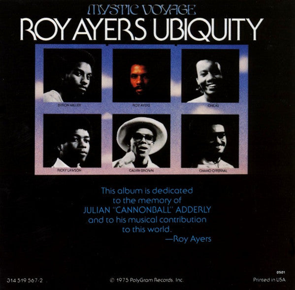 Roy Ayers Ubiquity : Mystic Voyage (CD, Album, RE, RM, RP, PMD)