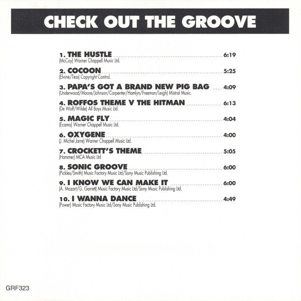 Unknown Artist : Check Out The Groove (CD, Album)