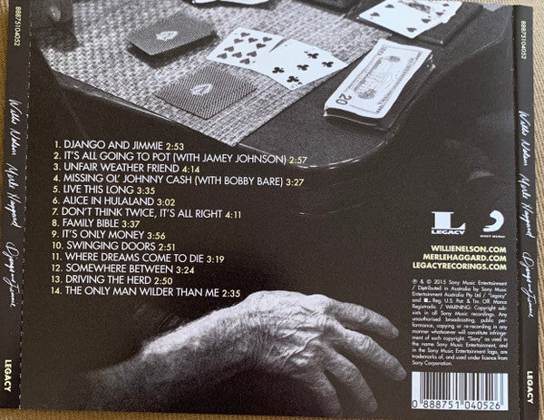 Willie Nelson & Merle Haggard : Django And Jimmie (CD, Album)