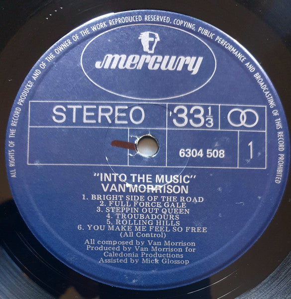 Van Morrison : Into The Music (LP, Album)