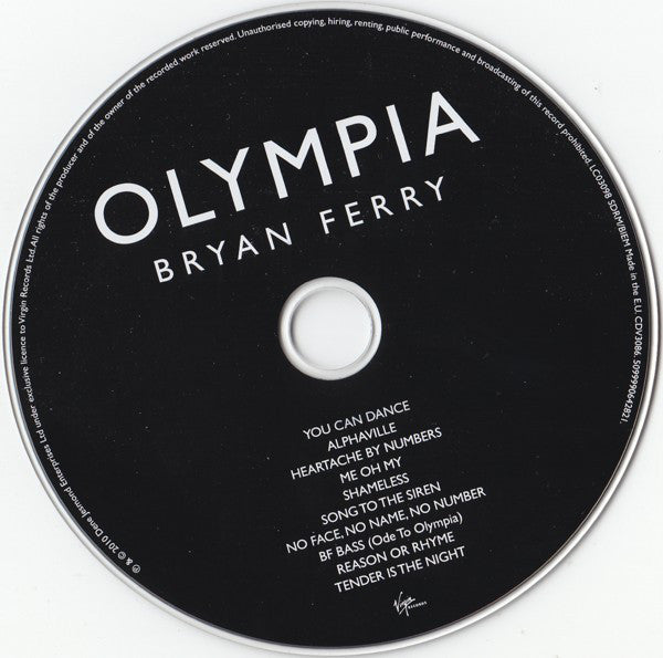 Bryan Ferry : Olympia (CD, Album)