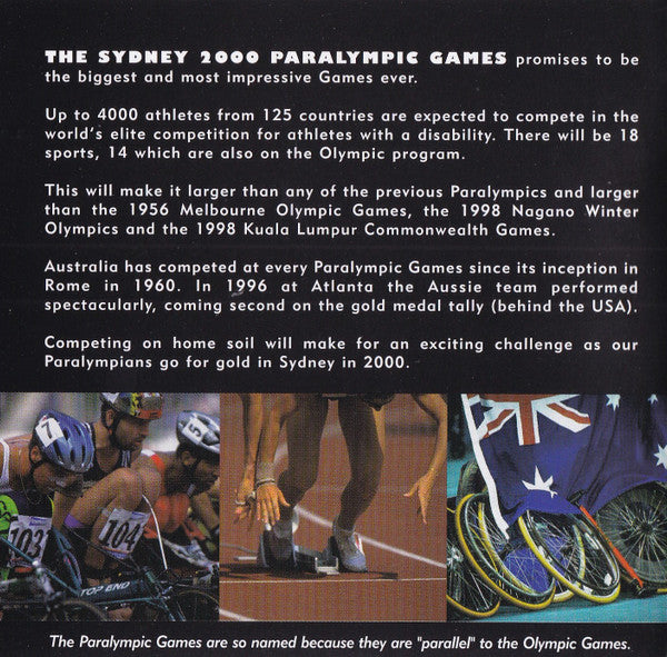 Various : Holy Grail The Official Album Of The Sydney 2000 Paralympic Games (CD, Comp)