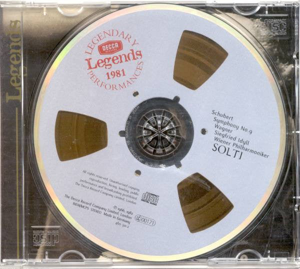 Franz Schubert / Richard Wagner – Wiener Philharmoniker, Georg Solti : Symphony No. 9 In C Major "Great" / Siegfried Idyll (CD, Comp, RM)