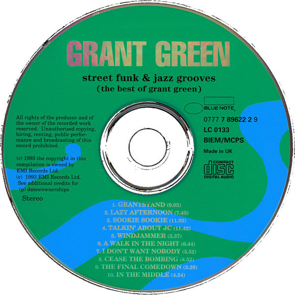 Grant Green : Street Funk & Jazz Grooves (The Best Of Grant Green) (CD, Comp, RE)