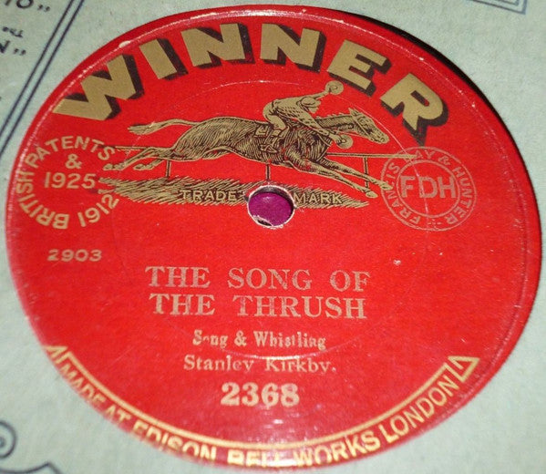 Robert Carr (2) / Stanley Kirkby : Beautiful Bird, Sing On / The Song Of The Thrush (Shellac, 10", RP)