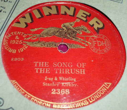 Robert Carr (2) / Stanley Kirkby : Beautiful Bird, Sing On / The Song Of The Thrush (Shellac, 10", RP)