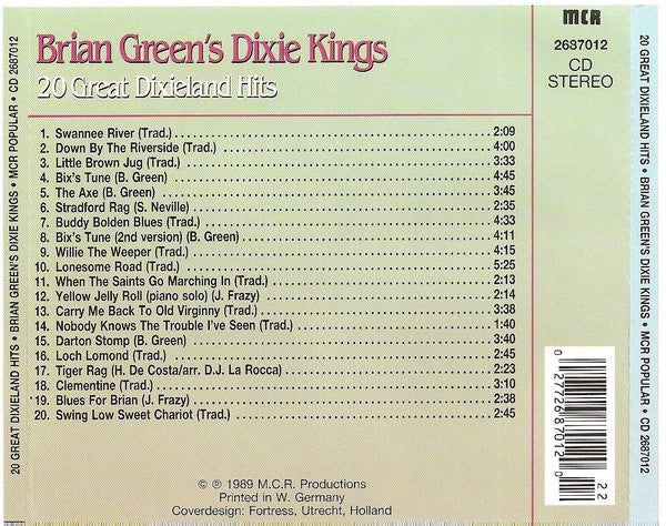 Brian Green's Dixie Kings : 20 Great Dixieland Hits (CD, Album)