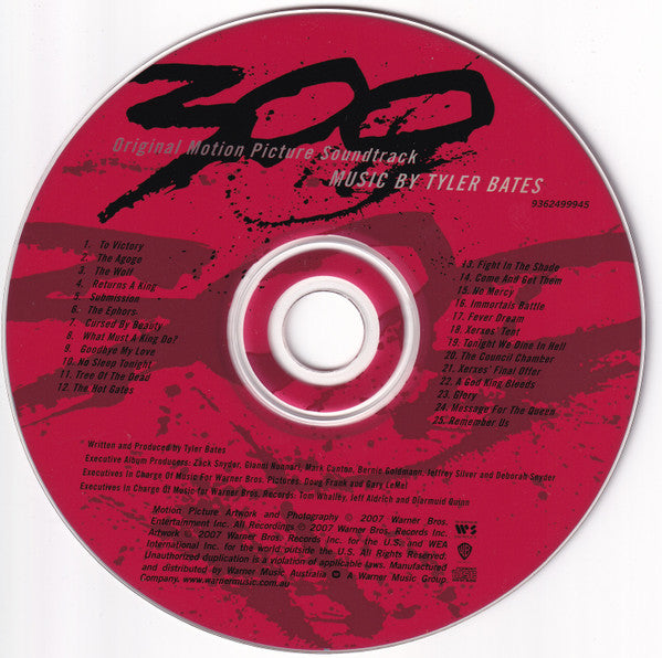 Tyler Bates : 300 (Original Motion Picture Soundtrack) (CD, Album)