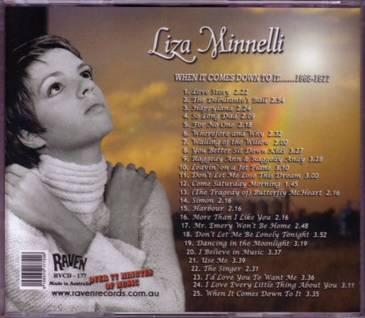 Liza Minnelli : When It Comes Down To It.......1968-1977 (CD, Comp)