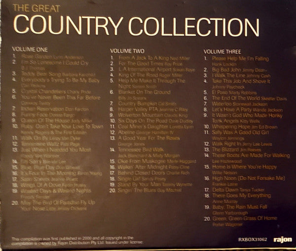 Various : The Great Country Collection (3xCD, Comp + Box, RE)