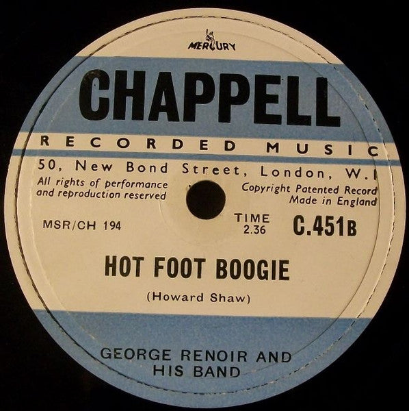 Orchestre Paul Lejeune, George Renoir And His Band : Arosa / Dawn Over Killarney / Hot Foot Boogie (Shellac, 10")