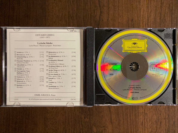 Edvard Grieg, Emil Gilels : Lyrische Stücke = Lyric Pieces = Pièces Lyriques (CD, Album, RE, PDO)