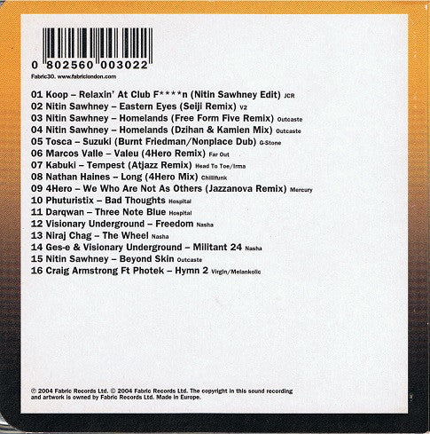Nitin Sawhney : FabricLive. 15 (CD, Mixed)