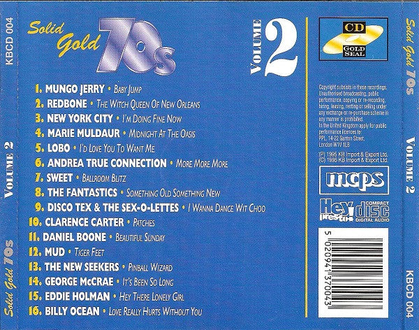 Various : Solid Gold 70s Volume 2 (CD, Comp)