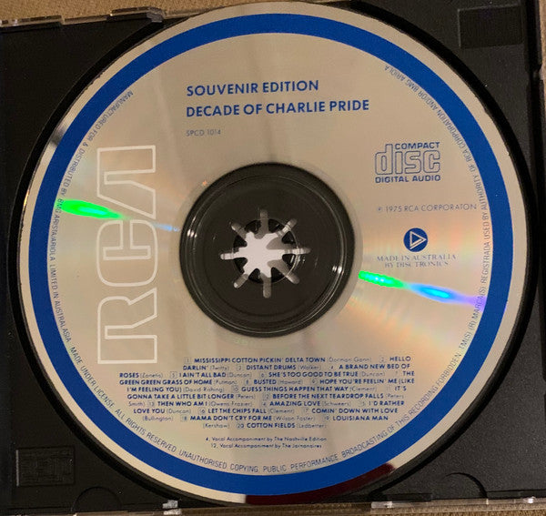 Charley Pride : A Decade Of Charley Pride (CD, RE, RM, Sou)