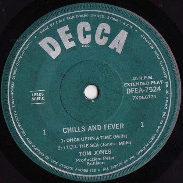 Tom Jones : Chills And Fever (7", EP)