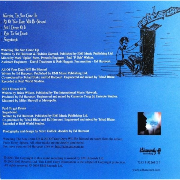 Ed Harcourt : Watching The Sun Come Up: Australian Tour EP (CD, EP)