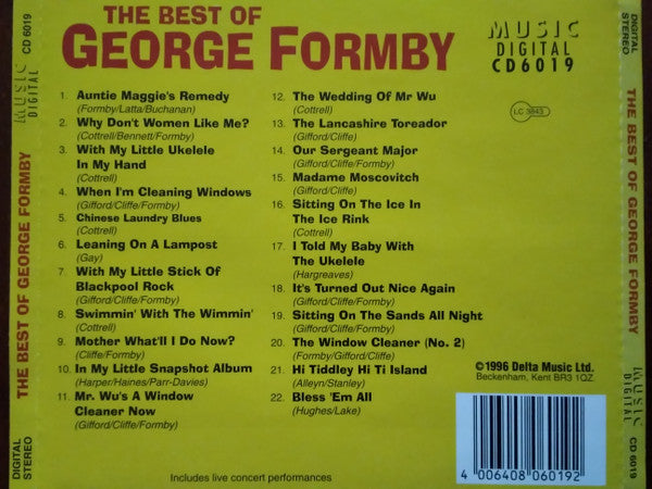 George Formby : The Best Of George Formby (CD, Comp, Dis)