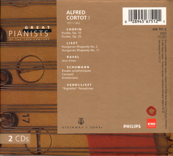 Alfred Cortot : Alfred Cortot I (2xCD, Comp, RE)