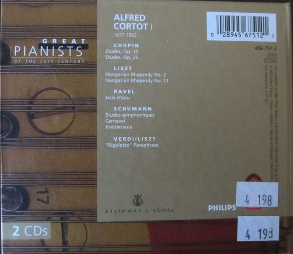 Alfred Cortot : Alfred Cortot I (2xCD, Comp, RE)