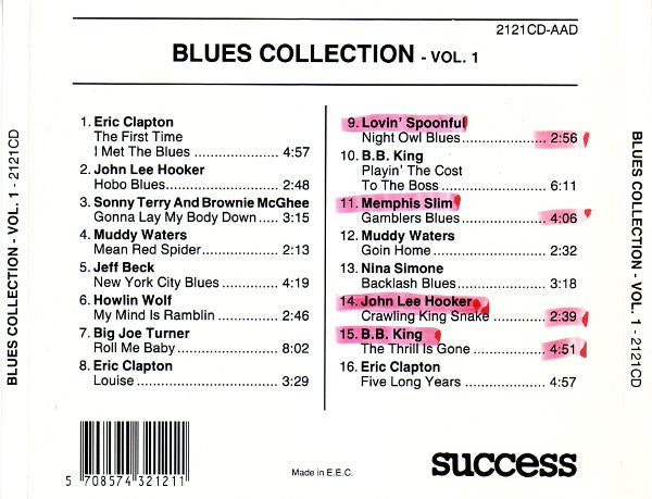 Various : Blues Collection - Vol.1 (CD, Comp)