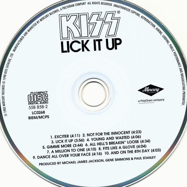 Kiss : Lick It Up (CD, Album, RE, RM, Uni)