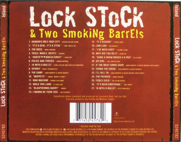 Various : Lock, Stock & Two Smoking Barrels - Soundtrack From The Motion Picture (CD, Comp, RE)
