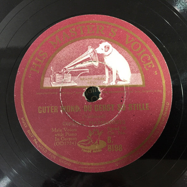 Comedy Harmonists* : Guter Mond, Du Gehst So Stille / Schlafe, Mein Prinzchen, Schlaf Ein (Shellac, 10", RP)