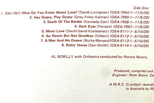 Al Bowlly & Phyllis Robins : Al Bowlly & Phyllis Robins (LP, Comp, Mono, Club)