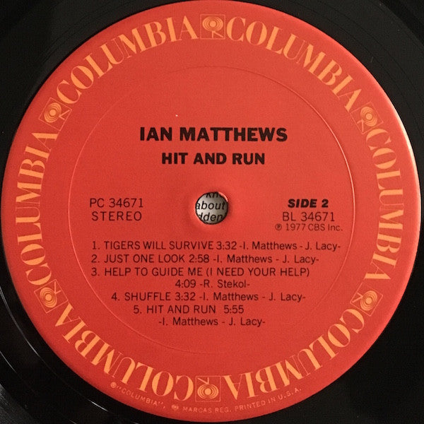 Ian Matthews* : Hit And Run (LP, Album, San)