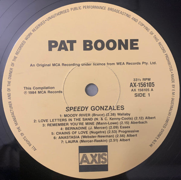 Pat Boone : Speedy Gonzales (LP, Comp)