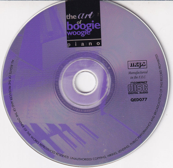 Joja Wendt : The Art Of Boogie Woogie - Piano (CD)
