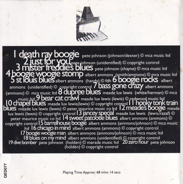 Joja Wendt : The Art Of Boogie Woogie - Piano (CD)