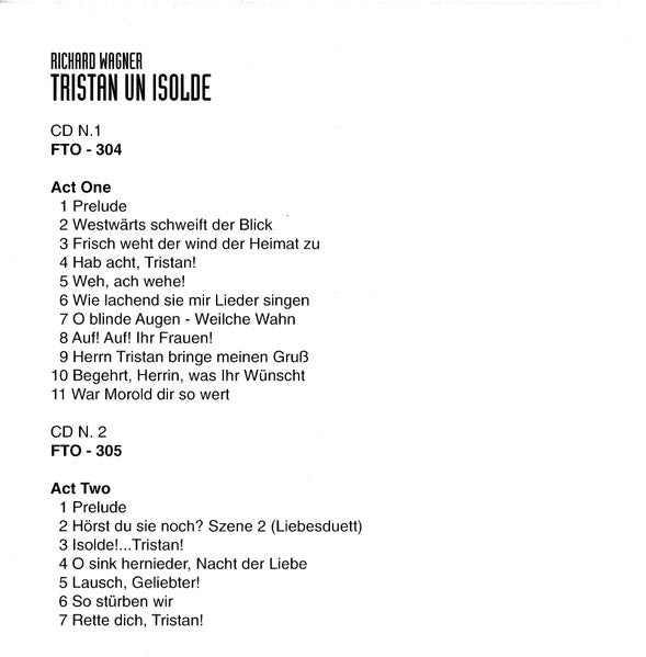 Richard Wagner, Lauritz Melchior, Kirsten Flagstad, Kerstin Thorborg, Ludwig Hofmann : Tristan Und Isolde, 2 January 1937 (3xCD, Mono, RM, CED)