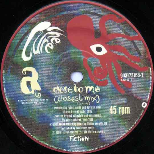 The Cure : Close To Me · Remix (7", Single)