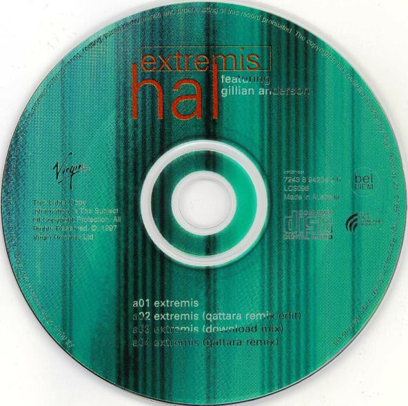 Hal (2) Featuring Gillian Anderson : Extremis (CD, Maxi)