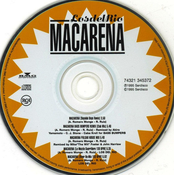 Los Del Rio : Macarena (CD, Maxi)