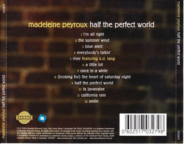 Madeleine Peyroux : Half The Perfect World (CD, Album)