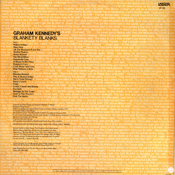 Graham Kennedy (6) : Blankety Blanks (LP, Album)