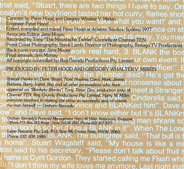 Graham Kennedy (6) : Blankety Blanks (LP, Album)
