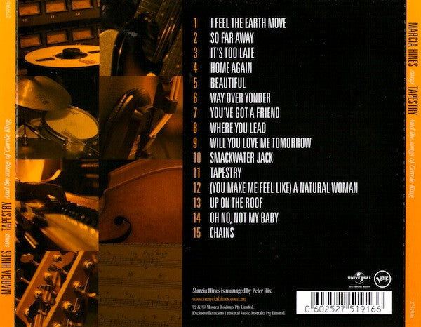 Marcia Hines : Marcia Sings Tapestry And The Songs Of Carole King (CD, Album)