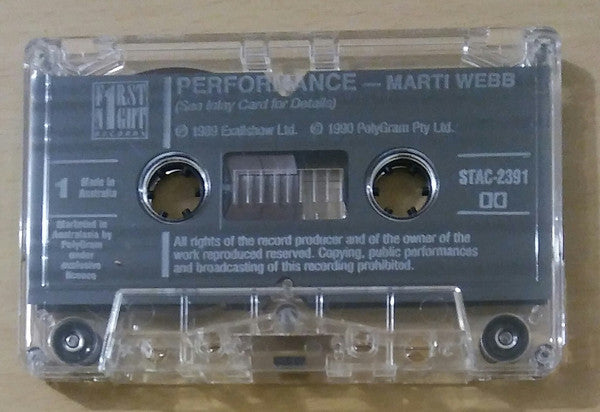 Marti Webb With Philharmonia Orchestra : Performance (Cass, Album)