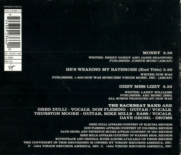 The Backbeat Band : Money (CD, Single, Com)