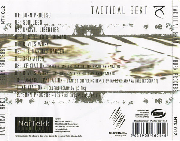 Tactical Sekt : Burn Process (CD, Album)