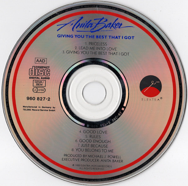 Anita Baker : Giving You The Best That I Got (CD, Album, SRC)