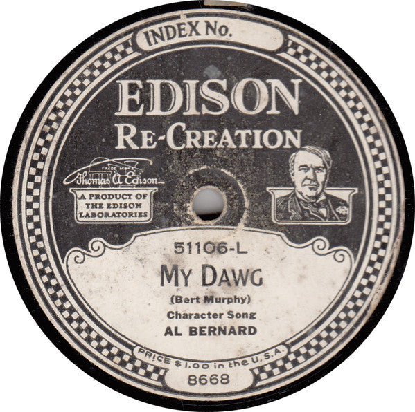 Billy Jones & Ernest Hare / Al Bernard : Down By The Old Apple Tree / My Dawg (Edison Disc)