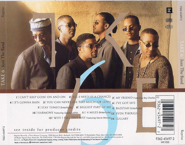 Take 6 : Join The Band (CD, Album)