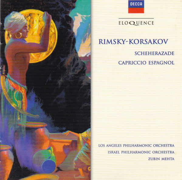 Nikolai Rimsky-Korsakov, Los Angeles Philharmonic Orchestra, Israel Philharmonic Orchestra, Zubin Mehta : Scheherazade Capriccio Espagnol (CD, Album, Comp, RM)